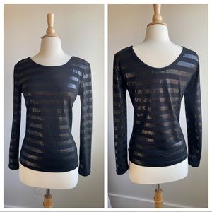 Armani Exchange Top with Sequins Detail